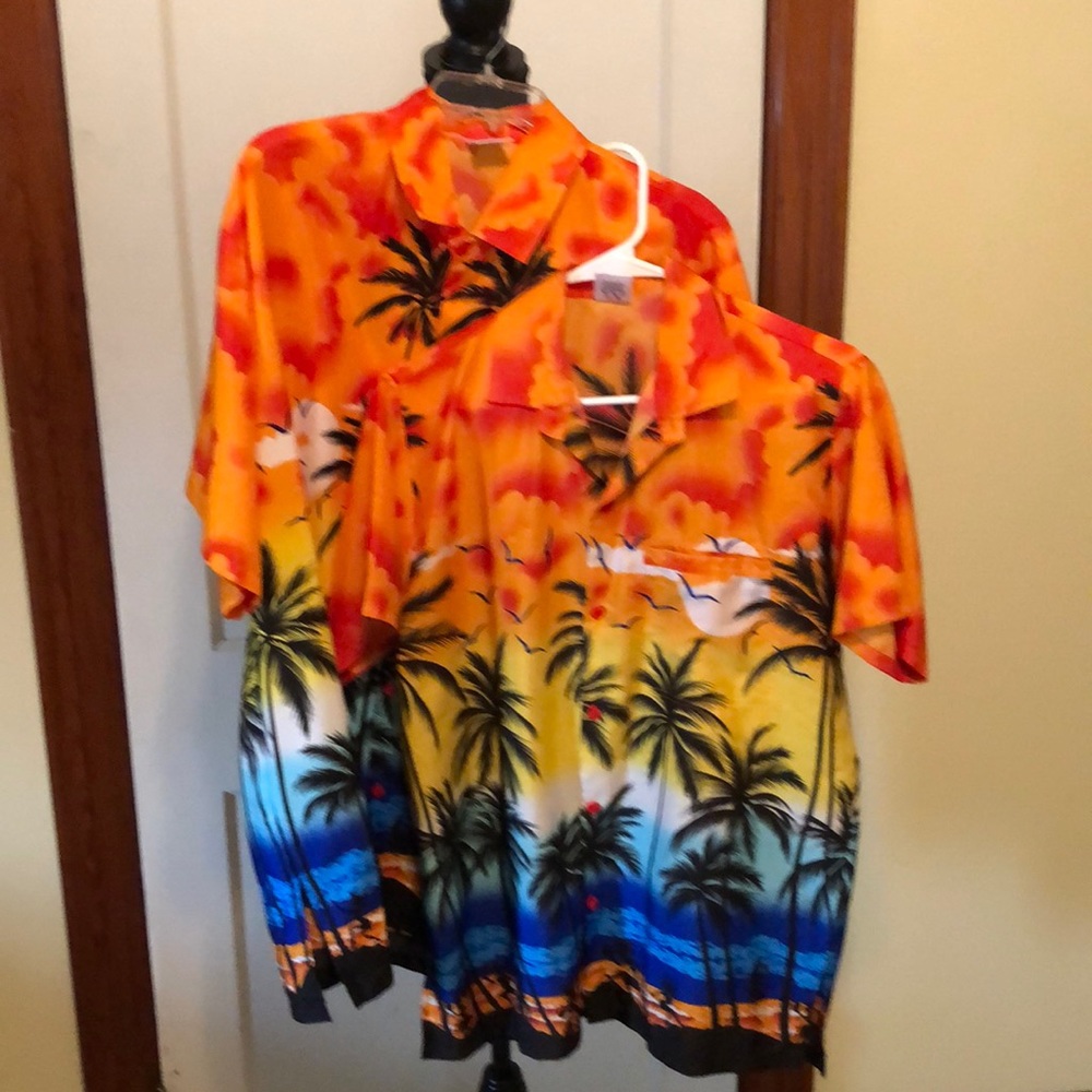 Two Tropical Hawaiian shirts for him&her.